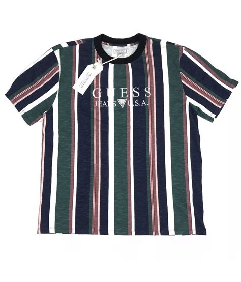 guess jeans striped shirt|guess striped t shirt.